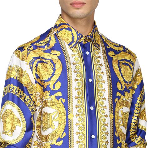 chemise motifs versace|Chemises homme Versace• Achetez en ligne .